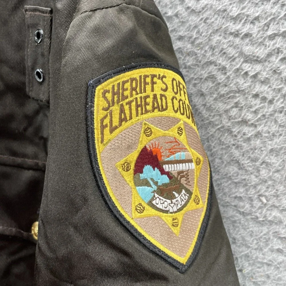 Vintage Golden Fleece Sheriff Jacket Men 46 Tall Flathead Montana Police Uniform